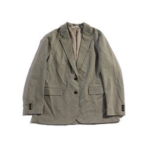 Uniqlo Single Breasted Jacket Mens Size L Houndstooth Classic Blazer